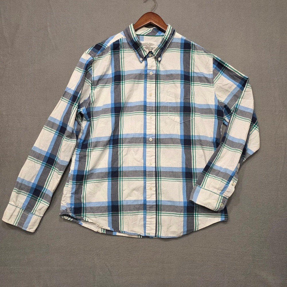 Aeropostale Mens Multicolored Long‎ Sleeve Button Up Shirt Size XL